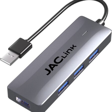 JACLINK USB 3.0 HUB 4 PUERTOS SILVER