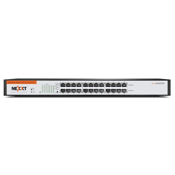 LAN SWITCH 24P NEXXT 10/100/1000 AXIS2400R GIGAGIT RACK ASBRM244U1