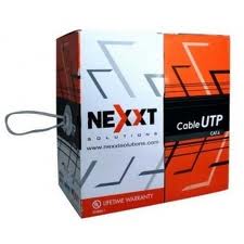 RJ-45 CABLE UTP CAT5E ROLLO NEXXT ESSENCIAL GRIS
