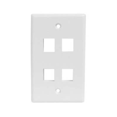 RJ-45 FACE PLATE NETSYS 4 PORT