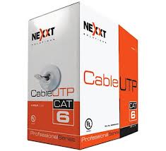 RJ-45 CABLE UTP CAT6 ROLLO 1000FT NEXXT PROFESIONAL 24AWG AZUL