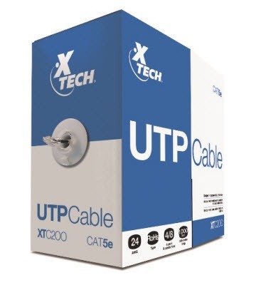 RJ-45 CABLE UTP CAT5E ROLLO 1000FT XTECH XTC-220