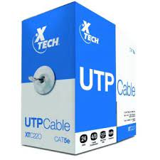 RJ-45 CABLE UTP CAT6 ROLLO 1000FT GRIS XTECH XTC-226