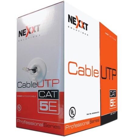 RJ-45 CABLE UTP CAT5E ROLLO 1000FT CMX NEXXT GRIS