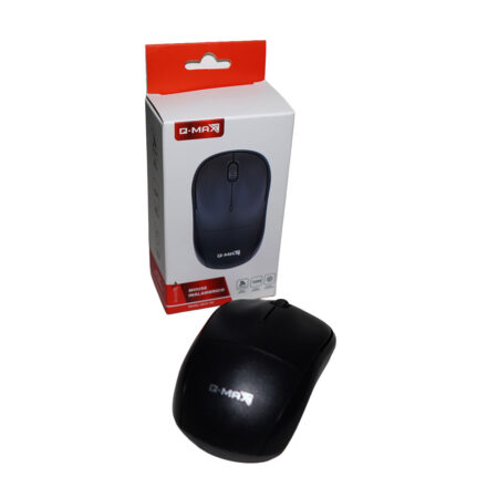Q- MAX MOUSE INALAMBRICO NEGRO 4D