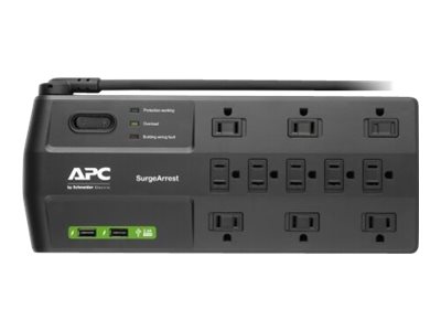 REGULADOR DE VOLTAJE APC 11OUTLETS W 2 USB CH P11U2